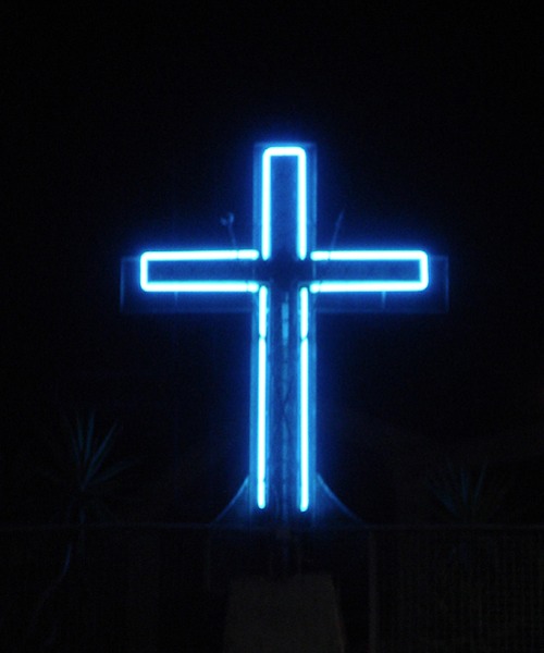Fluo Blue Cross