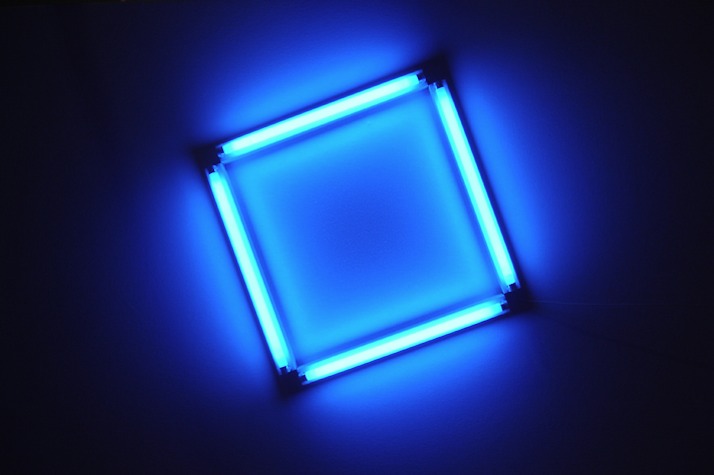 Fluo Blue Square